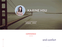 Tablet Screenshot of karinehsu.com